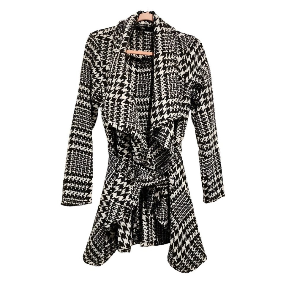 Houndstooth Draped Jacket - image 1